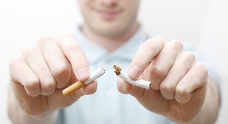 Simply stop smoking yourself